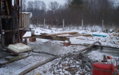 Dziļurbumu rakšanas darbi ziemā